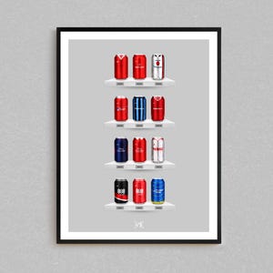 Trentside Tuns Co - Classic Can Print | Nottingham Forest Gifts | Retro Football-Inspired Beer Can Wall Art | Gift For Football Fans