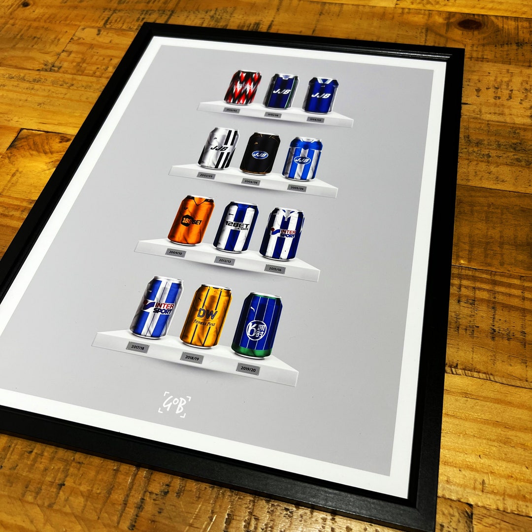 Wigan Athletic FC Classic Kit Can Print Wigan Athletic Gifts Etsy UK