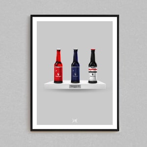 Man Utd 24/25 Premier League Kit Bottle Print | Man Utd Gifts