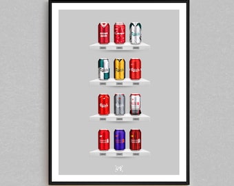 Scousehouse Brewing Co - Classic Can Print | Retro Football-Inspired Beer Can Wall Art | Gift For Football Fans