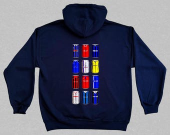 Gillingham Classic Can Hoodie | Gillingham Gifts | Retro Football-Inspired Beer Can Hoodie | Gift For Football Fans