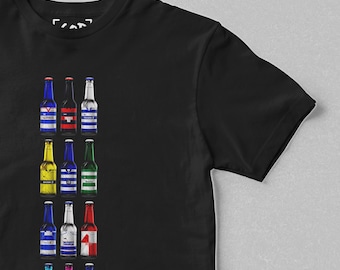 West Loft Brauerei Co - Klassische Flasche T-Shirt | Retro Fußball-inspiriertes Bier Flasche T-Shirt | Geschenk für Fußball-Fans | QPR Geschenke