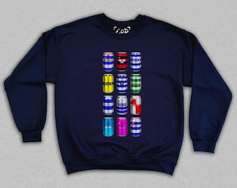 West Loft Brauerei Co - Classic Can Sweatshirt | QPR Fan Geschenke | Retro Fußball-inspiriertes Bierdosen-Sweatshirt | Geschenk für Fußballfan