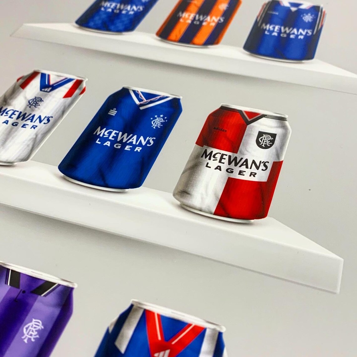 Glasgow Rangers '9 in a Row' Classic Kit Cans Etsy