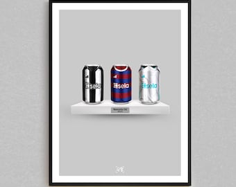 Newcastle 24/25 Premier League Kit Can Print | Newcastle Gifts