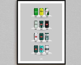 Pilgrim's Pour Co - Classic Can Print | Plymouth Argyle Gifts | Retro Football-Inspired Beer Can Wall Art | Gift For Football Fans
