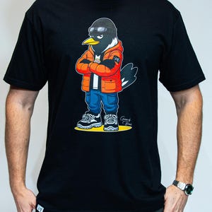 Monty Casual Mascot T-shirt | Presenter till Newcastle Utd-fans | Fotbolls-streetwear-t-shirt | Terrace Casual-kläder bild 7