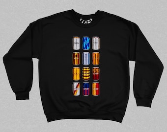 Bradford City - Classic Can Sweatshirt | Bradford City Fan Gifts | Retro Football-Inspired Beer Can Sweatshirt | Gift For Football Fans