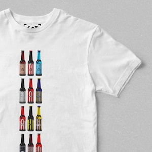 Die Bienenstock Brauerei - Klassische Flaschen T-Shirt | Retro Fußball-inspiriertes Bier Flasche T-Shirt | Geschenk für Fußball-Fans