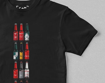 Scousehouse Brewing Co - Classic Bottles T-Shirt | Liverpool Gifts | Retro Football-Inspired Beer Bottle T-Shirt | Gift For Football Fans