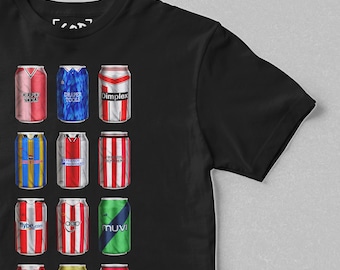The South Quay Brewery - Klassiska burkar T-shirt | Southampton-presenter | Retro fotbollsinspirerad ölburk T-shirt | Present till fotbollsfans