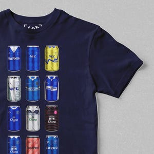 Blue Toffee Brewing Co - T-shirt klassiek | Retro op voetbal geïnspireerde T-shirt bierblikje | Cadeau voor voetbalfans