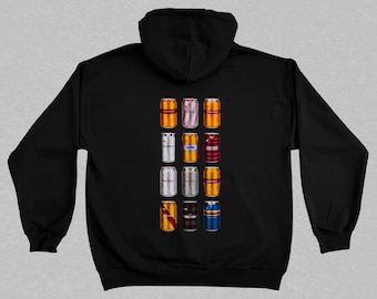 Motherwell Classic Can Hoodie | Motherwell Gifts | Retro Football-Inspired Beer Can Hoodie | Gift For Football Fans