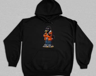 Monty lässige Maskottchen Hoodie | Newcastle Utd Geschenke für Fans | Fußball Streetwear | Terrasse Freizeitbekleidung