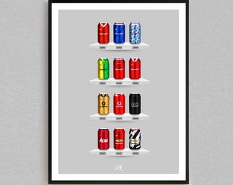 Stretford Brewhouse - Classic Can Print | Retro Football-Inspired Beer Can Wall Art | Gift For Football Fans