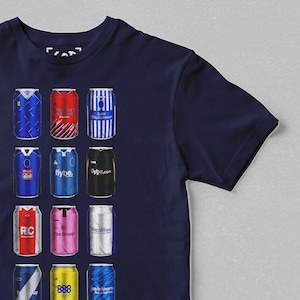 Brummie Brew Co - Classic Cans T-Shirt | Retro Football-Inspired Beer Can T-Shirt | Gift For Football Fans | Birmingham Gifts