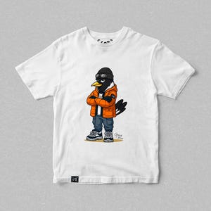 Monty Casual Mascot T-shirt | Presenter till Newcastle Utd-fans | Fotbolls-streetwear-t-shirt | Terrace Casual-kläder bild 1