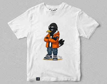 Monty lässige Maskottchen T-Shirt | Newcastle Utd Geschenke für Fans | Fußball Streetwear T-Shirt | Terrasse Freizeitbekleidung