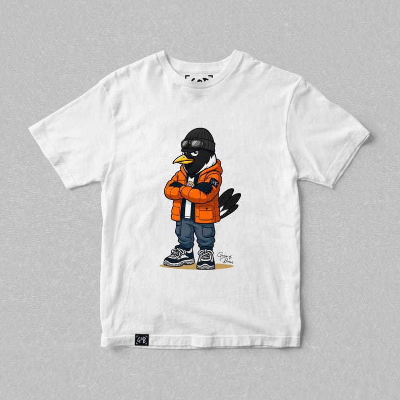 Monty Casual Mascot T-shirt | Presenter till Newcastle Utd-fans | Fotbolls-streetwear-t-shirt | Terrace Casual-kläder bild 1