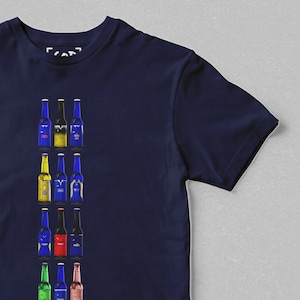 Canton End Brewing Co - Classic Bottles T-Shirt | Retro Football-Inspired Beer Bottle T-Shirt | Gift For Football Fans