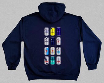 Cockerel Whites Brewing Co - Classic Can Hoodie | Tottenham Fan Gifts | Retro Football-Inspired Beer Can Hoodie | Gift For Football Fans
