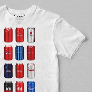Trentside Tuns Co - Classic Cans T-Shirt | Retro Football-Inspired Beer Can T-Shirt | Gift For Football Fans