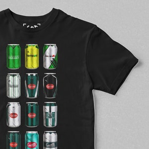 Pilgrim&#39;s Pour Co - Classic Cans T-Shirt | Retro Football-Inspired Beer Can T-Shirt | Gift For Football Fans