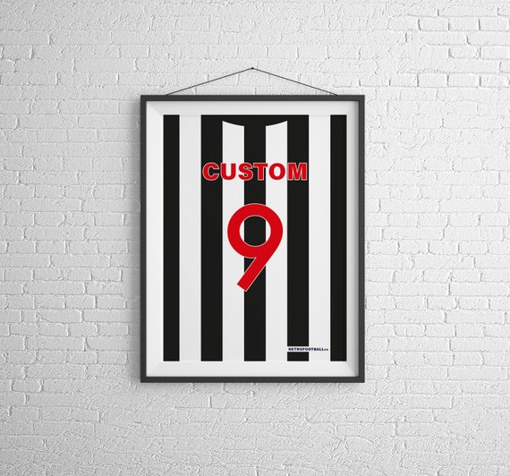 Personalised Retro Football Shirt Print 