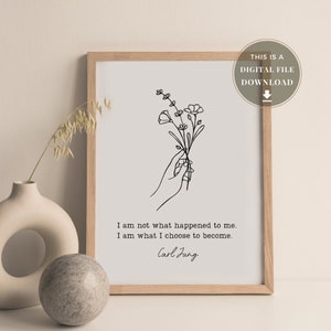 Carl Jung Poster Quote Art Gustav Jung Gift Psycholoog Office Decor Psychologie Grad Gifts Klinische Decor Afstudeerdeur School Psych Sign
