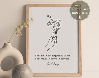 Carl Jung Poster Quote Art Gustav Jung Gift Psychologist Office Decor Psychology Grad Gifts Clinical Decor Graduation Door School Psych Sign