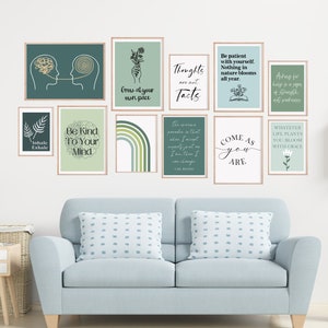 11 Therapy Office Decor Signs Counselling Posters Mental Health Bundle Social Work Wall Art Mindfulness Prints Counsellor Printables Set