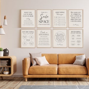 10 Counseling Poster Bundel School Counselor Office Decor School Psycholoog Posters Therapeut Art Set Signs Minimalistische Muur Maatschappelijk Werker