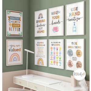 22 Health Clinic Decor School Nurse Office Decor Posters Boho Nurses Wall Art Desk Gift Specialist Clinical Sign Gifts Nursing Mental Health