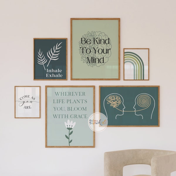 20 Therapist Office Decor Bundle Sign Wall Art Psychology Posters Decor Prints Quotes Therapy Artwork Door Gifts Counselor Printables Room