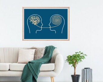 Therapist Office Decor Counseling Wall Art Therapy Poster School Counselor Psychologist Door Gift Sign Mental Health Psychotherapy Printable