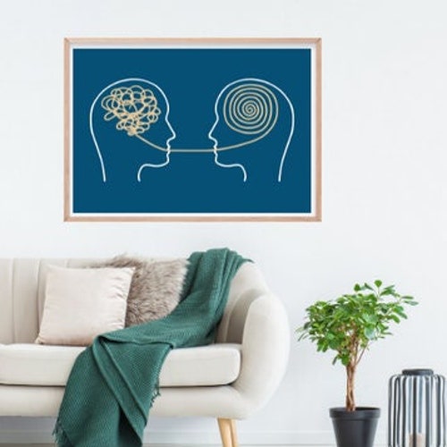 School Psychologist Office Decor Mental Health Counselor Etsy