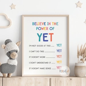Il potere di ancora Poster Terapia Arredamento per ufficio Crescita Mentalità Aula Scuola Consulente Salute mentale Poster Counseling Wall Art stampabile