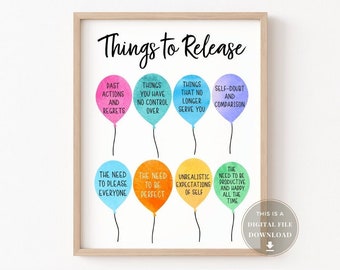 Therapist Office Decor Psychologist Posters School Counselling Art Therapy Mental Health Counselor Wall Anxiety Quotes Sign Psychology CBT