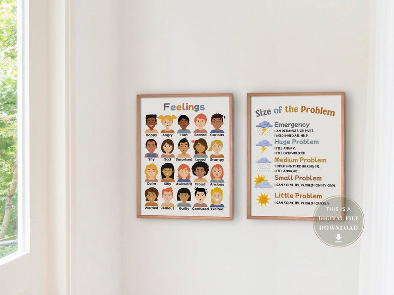 30 Calm Down Corner Posters Kit Sign Calming Decor Print Wall Etsy