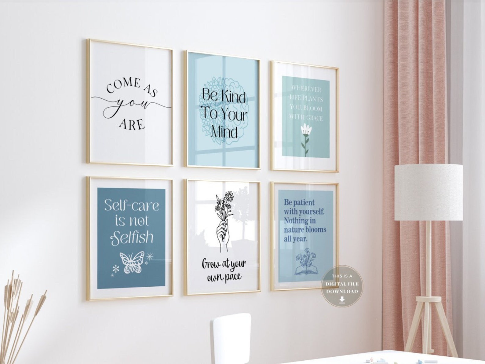 16 Therapy Office Decor Bundle Mental Health Posters Psychology Art ...