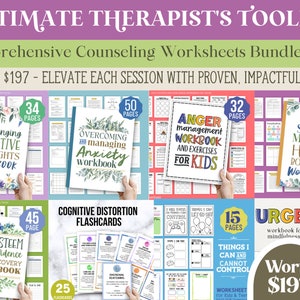 546 DBT Bundle Worksheet Workbook Therapist Window of Tolerance Skills Emotional Regulation Dialectical Behavioral Therapy Psychologist Tool