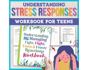 Understanding Stress Management Counseling Worksheet Psychoeducation Workbook Activites Tools and Mental Health Social Worker Anxiety