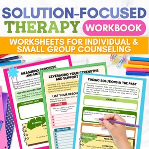 Cahier d'exercices sur la thérapie axée sur les solutions Activités de counseling SFT Activité en petit groupe Counseling au collège et au lycée