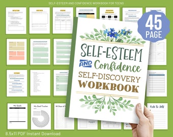 Self-esteem Worksheets for Teens Teenager Counseling Activities for Confidence Middle High School Therapy Coping Skills Kids Anxiety Tools