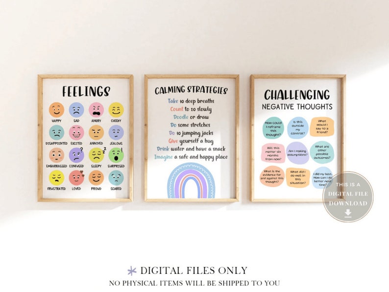 30 School Counseling Signs Posters Psychologist Office Decor Etsy