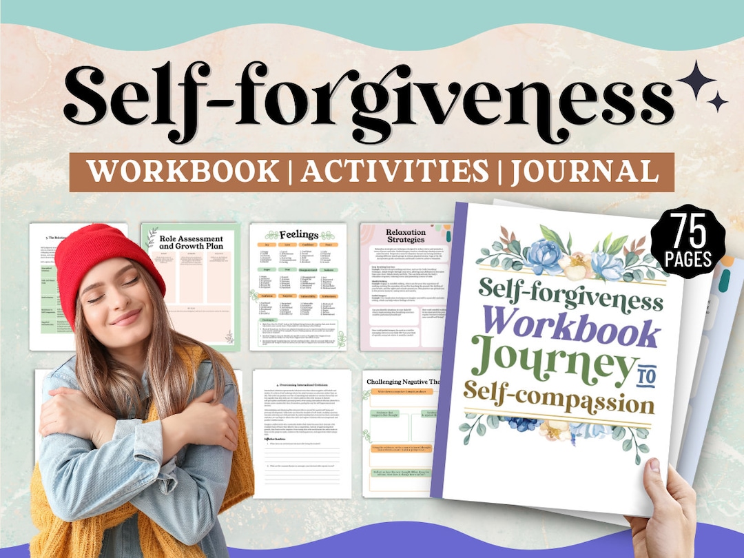 Self-forgiveness Worksheet Workbook Bundle Therapist Resources Therapy ...