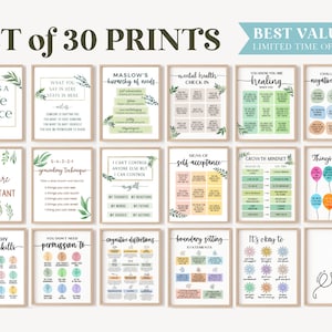 30 Therapist Office Decor School Counselor Posters Social Worker ...