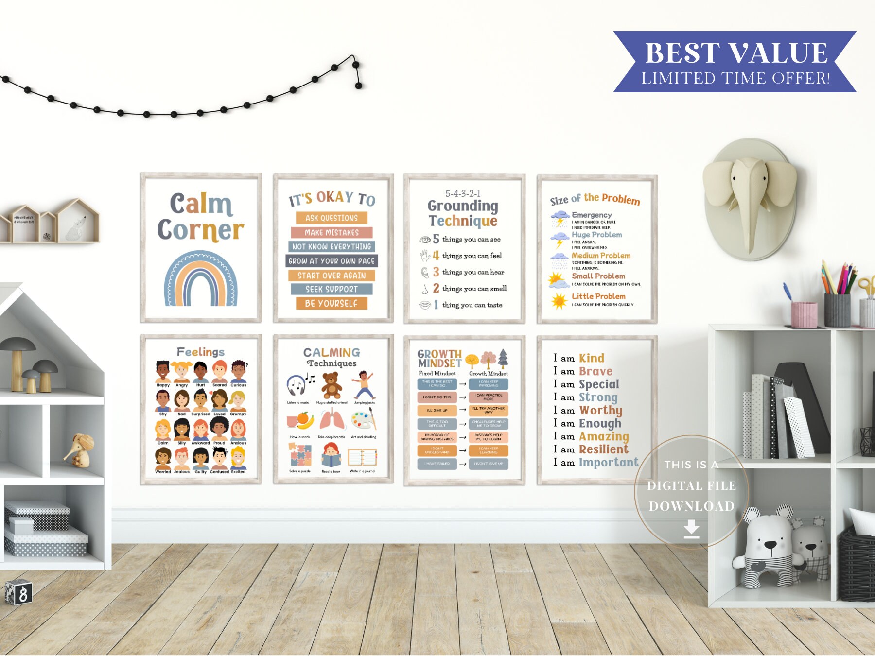 22 Boho Counseling Posters School Counselor Office Decor Psychologist ...