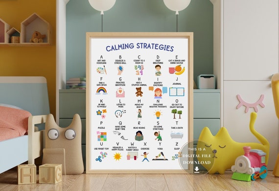 Feelings Wheel Therapy Desk Decor - 8 Inch Mental Health Emotions Chart For Office & Classroom