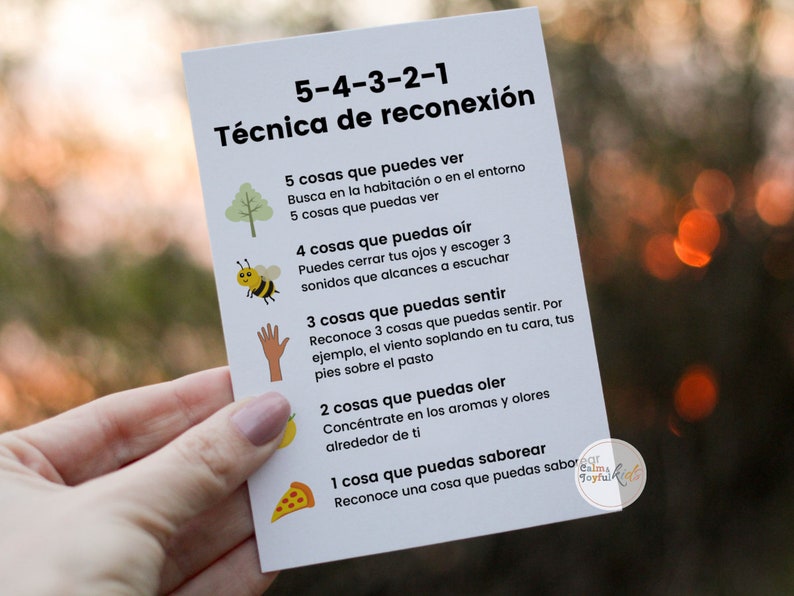 15 Spanish Anxiety Coping Skills Cards Grounding Technique Etsy
